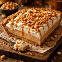 Crispy Low Fat Peanut Butterscotch Pie