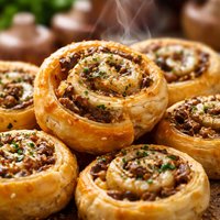 Crispy Mushroom Pinwheels