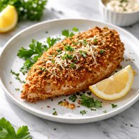 Crispy Parmesan Breaded Chicken for One