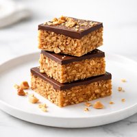 Crispy Peanut Butterscotch Layer Squares No Bake