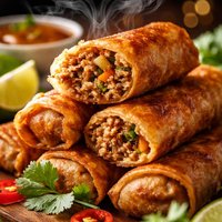 Crispy Pork Spring Rolls