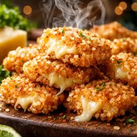 Crispy Rice Cheese Snacks