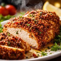 Crispy Sun Dried Tomato Crusted Chicken