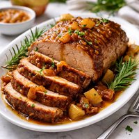 Crock Pot Apple Glazed Pork Roast