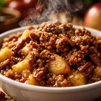 Crock Pot Apple Nut Streusel