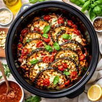 Crock Pot Baked Eggplant Aubergine
