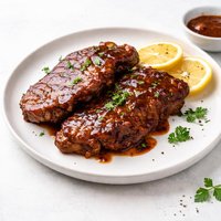 Crock Pot Barbecued Pork Steaks