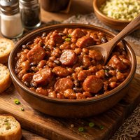 Crock Pot Bbq Beans and Franks