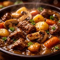 Crock Pot Beef and Mushroom Stew