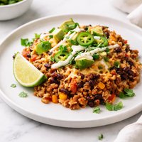 Crock Pot Beef Taco Casserole