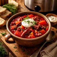 Crock Pot Borscht Soup