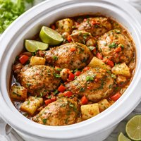 Crock Pot Caribbean Chicken and Potatoes