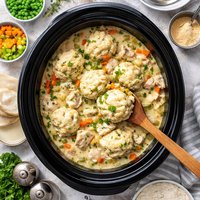 Crock Pot Chicken and Dumplings Spend with Pennies Version