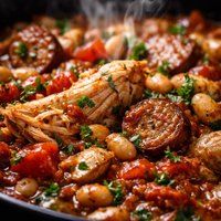 Crock Pot Chicken and Sausage Cassoulet