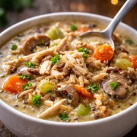 Crock Pot Chicken and Wild Rice Soup