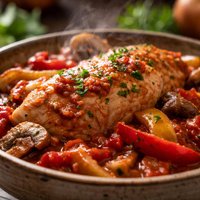Crock Pot Chicken Cacciatore for Two