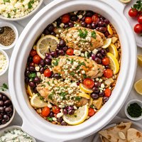 Crock Pot Chicken Greek Style