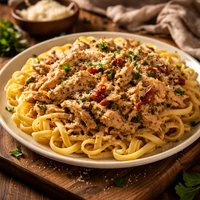 Crock Pot Chicken Over Pasta