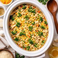 Crock Pot Chicken Rice Casserole