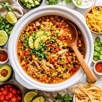 Crock Pot Chicken Taco Corn Soup