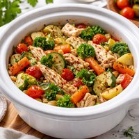 Crock Pot Chicken Veggie Melange