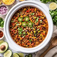Crock Pot Chili with Turkey Sausage