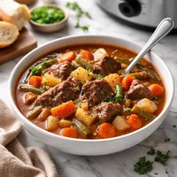Crock Pot Chunky Beef Vegetable Soup