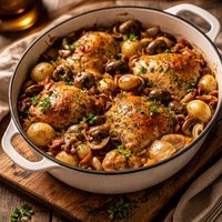 Crock Pot Coq Au Vin Chicken in White Wine