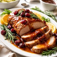 Crock Pot Cranberry Pork Roast and Gravy