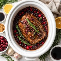 Crock Pot Cranberry Port Pork Roast