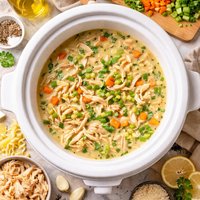 Crock Pot Creamy Chicken Noodle Soup