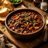 Crock Pot Dark Bean Stew