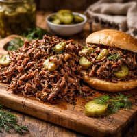Crock Pot Dill Pickle Beef for Sandwiches