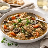 Crock Pot French Ish Chicken Barley