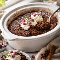 Crock Pot Gingerbread Pudding Cake