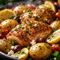 Crock Pot Greek Chicken and Potatoes