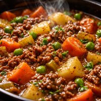 Crock Pot Ground Beef Stew