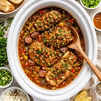 Crock Pot Gumbo Pork Chops