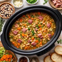 Crock Pot Ham and Bean