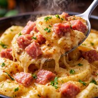 Crock Pot Ham and Potato Scallop