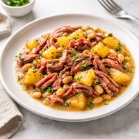 Crock Pot Ham Pineapple and Beans