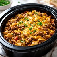 Crock Pot Hamburger Casserole