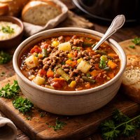 Crock Pot Hamburger Soup