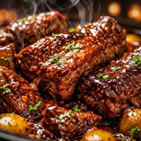 Crock Pot Honey Mustard Bbq Short Ribs or Pot Roast