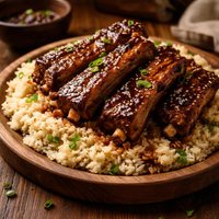 Crock Pot Honey Ribs and Rice