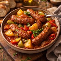 Crock Pot Italian Sausage Dinner