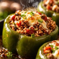 Crock Pot Lamb Stuffed Green Bell Peppers