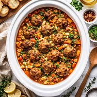Crock Pot Meatball Cassoulet