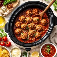 Crock Pot Meatballs and Sauce