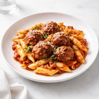 Crock Pot Meatballs Penne in Red Sauce